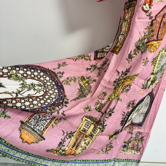 Alémais Monte printed linen midi dress - Picture 6 of 12